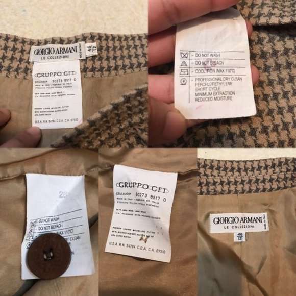 Giorgio Armani Collezioni Herringbone Skirt Suit - Picture 7 of 8